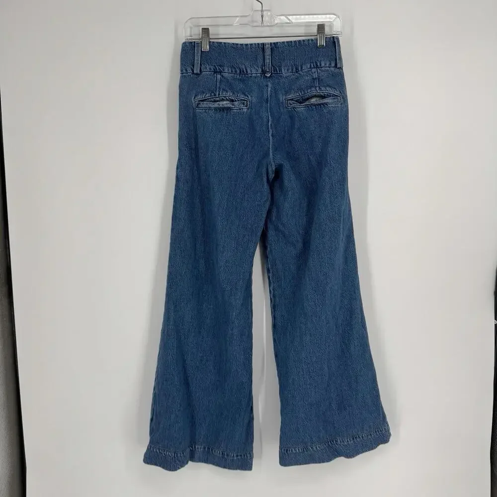 FRAME Marigold High-Rise‎ Wide-Leg Jeans - Picture 5 of 5